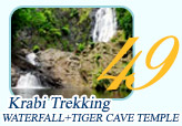 Krabi Trekking Waterfall and Tiger cave temple
