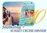 Snorkeling with Sunset Cruise Dinner