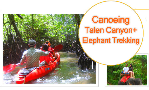 Best Place for Canoeing of Southern, Thalen Canyon, Elephant Trekking